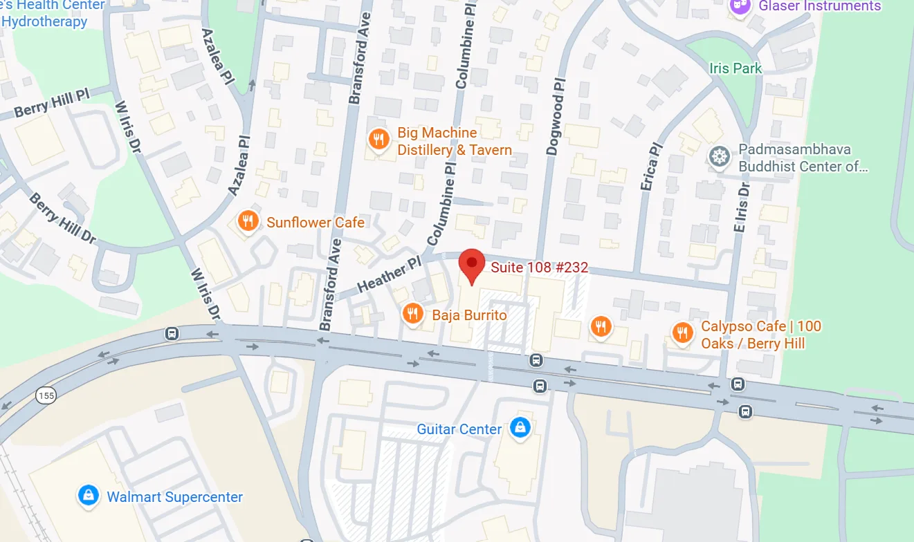 Map showing the Mosaic office at 718 Thompson Ln STE 108-232, Nashville, TN